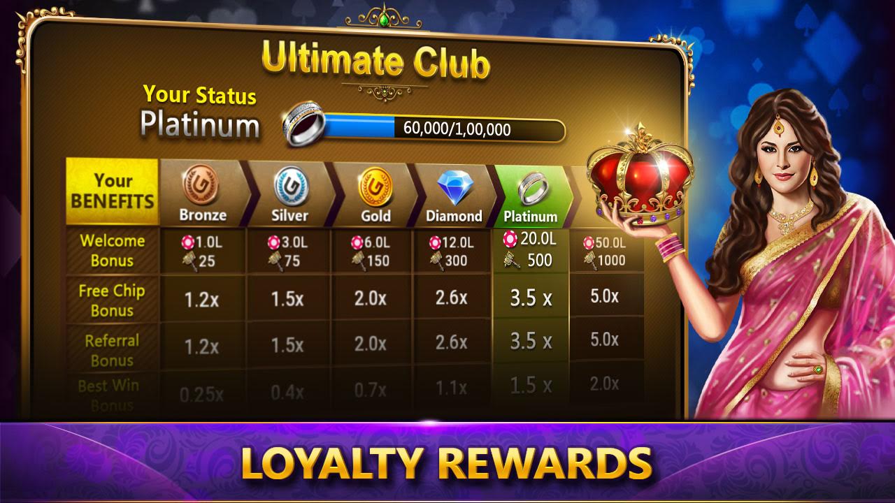 Teen patti - Loyality rewards